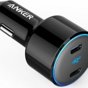 Anker PowerDrive+ III Autolader USB-C (18W +30W) Poort - Zwart - Draagbaar Stopcontact